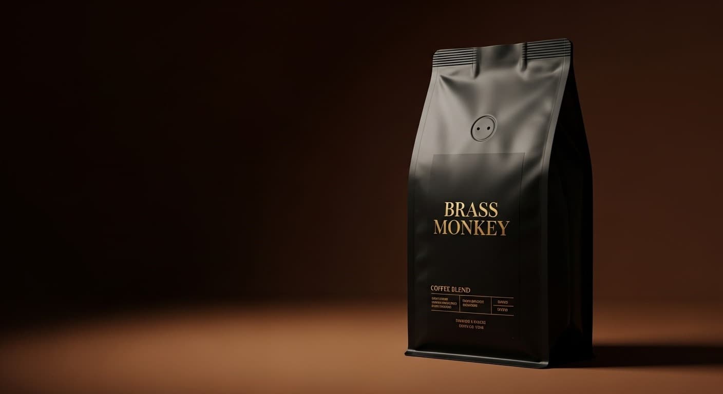 Brass Monkey signature coffee blend — rich full-bodied roast, Uncharted Coffee Co